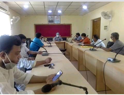 শ্রীমঙ্গলে প্রশাসনের উদ্যোগে অনলাইনে ক্লাস বিষয়ক এক অালোচনা সভা অনুষ্ঠিত