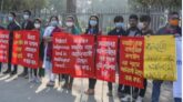 মধুপুরের ক্ষুদ্র জাতিগোষ্ঠীদের উচ্ছেদ পরিকল্পনার প্রতিবাদে ঢাকায় মানববন্ধন ও সমাবেশ