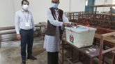 শ্রীমঙ্গলে উপজেলা পরিষদের চেয়ারম্যান পদে উপনির্বাচনে ভোট প্রদান করেছেন ওয়ার্কার্স পার্টি নেতা কমরেড সৈয়দ অামিরুজ্জামান