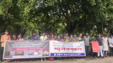 সাম্প্রদায়িক সংঘাতের প্রতিবাদে চট্টগ্রাম বিশ্ববিদ্যালয়ে মানববন্ধন