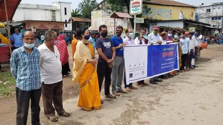 আন্তর্জাতিক অহিংস দিবস উপলক্ষে শ্রীমঙ্গলে পিএফজি’র মানববন্ধন