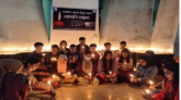জগন্নাথ বিশ্ববিদ্যালয়ের শিক্ষার্থী সাবরিনার স্মরণে সহপাঠীদের মোমবাতি প্রজ্জ্বলন