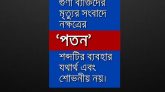 মৃত্যু সংবাদে নক্ষত্রের ‘পতন’ শব্দটির ব্যবহার যথার্থ ও শোভনীয় নয়