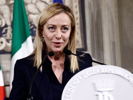 জর্জিয়া মেলোনি ইতালি’র প্রথম নারী প্রধানমন্ত্রী