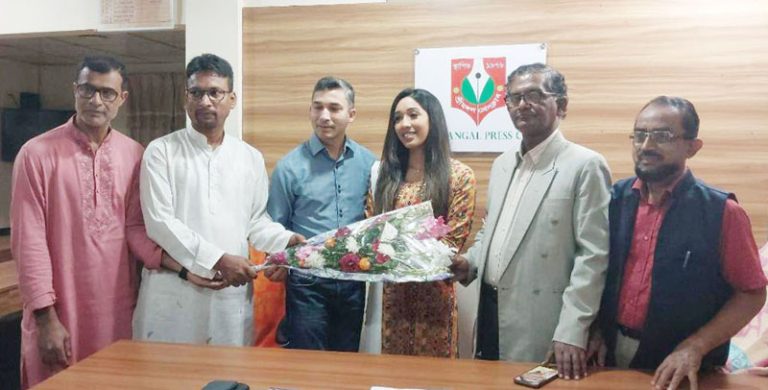 ব্রিটিশ কাউন্সিলর শাহানিয়া চৌধুরী জেরিনকে শ্রীমঙ্গল প্রেসক্লাবের সংবর্ধনা