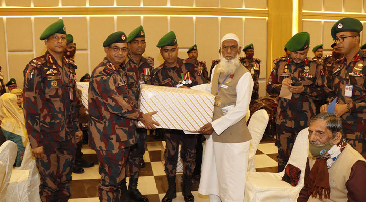 বিজিবি’র খেতাবপ্রাপ্ত ১১৯ বীর মুক্তিযোদ্ধাকে সংবর্ধনা