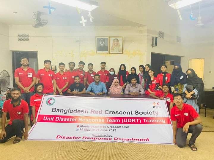 মৌলভীবাজারে ইউনিট ডিজাস্টার রেসপন্স টীমের চারদিনব্যাপী প্রশিক্ষণ সমাপ্ত