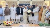 গণভবনে ১৪ দলের শীর্ষ নেতৃবৃন্দের বৈঠক