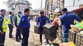 ফুটপাত দখল মুক্ত করতে হাইওয়ে পুলিশের উচ্ছেদ অভিযান