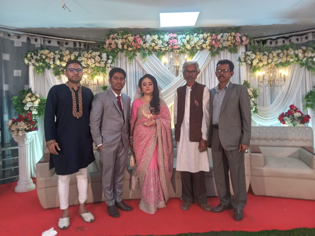 শ্রীমান রাহুল কুমার দাশ ও শ্রীমতী সুবর্ণা দাস পিংকি’র বিবাহোত্তর বৌভাত