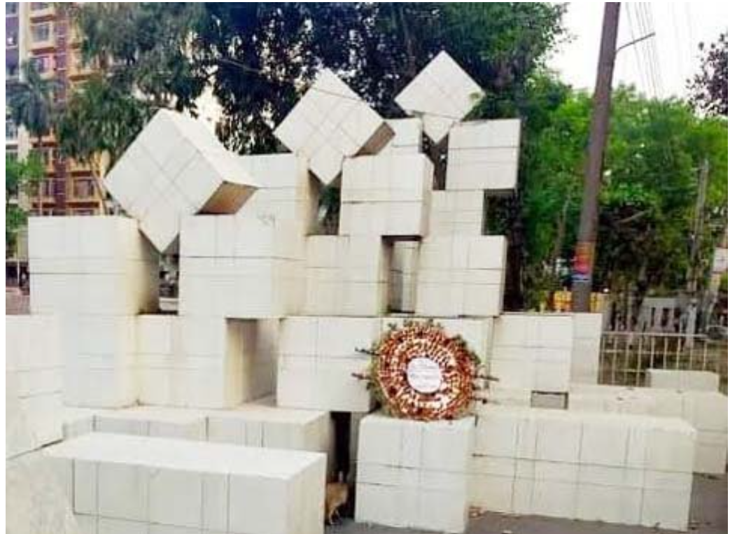 ভিক্টোরিয়া কলেজে ৭১টি স্ল্যাবের ব্যতিক্রম স্বাধীনতা সৌধ