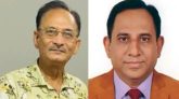 পূজা উদযাপন পরিষদের সভাপতি বাসুদেব ধর ও সম্পাদক সন্তোষ শর্মা
