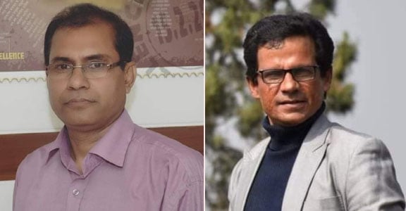 রেলওয়ে রিপোর্টার্স ফোরামের সভাপতি রাজা রায় ও সাধারণ সম্পাদক আরেফিন মাসুদ