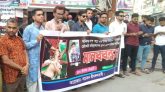 অনিরুদ্ধ হত্যা চেষ্টাকারী অভিযুক্তদের দ্রুত গ্রেফতারের দাবিতে শ্রীমঙ্গলে মানববন্ধন
