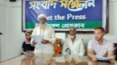 শ্রীমঙ্গলে দেয়াল দিয়ে সরকারী রাস্তায় প্রতিবন্ধকতার অভিযোগে সংবাদ সম্মেলন
