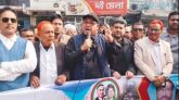 বগুড়ার শেরপুরে উড়ালসড়ক নির্মাণের দাবিতে মানববন্ধন