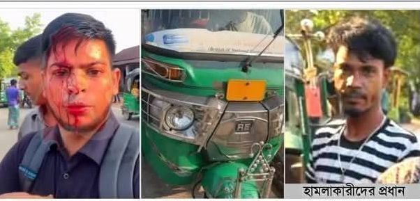 স্ট্যান্ডের সিএনজিতে না যাওয়ায় কমলগঞ্জে এক যাত্রীকে মেরে রক্তাক্ত করলো ড্রাইভাররা