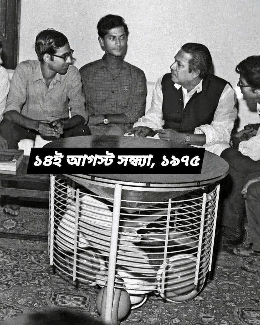 বঙ্গবন্ধুর শেষ সন্ধ্যায় ………..