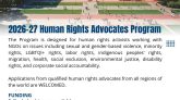 কলম্বিয়া বিশ্ববিদ্যালয়ে Human Rights Advocates Program-এর আবেদনের সুযোগ