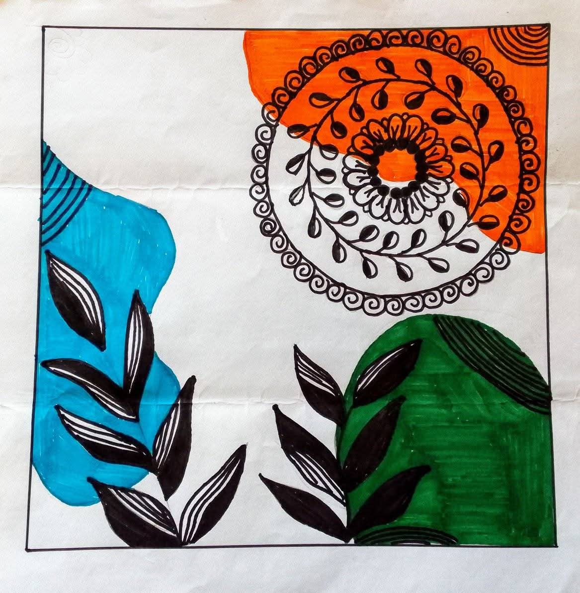 পদার্থবিজ্ঞান (সম্মান) ১ম বর্ষের শিক্ষার্থী সৈয়দা হাজেরা সুলতানার এক অনবদ্য চিত্রকর্ম