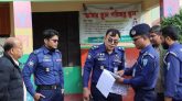 মৌলভীবাজার সদরের বিভিন্ন ভোটকেন্দ্র পরিদর্শনে পুলিশ সুপার