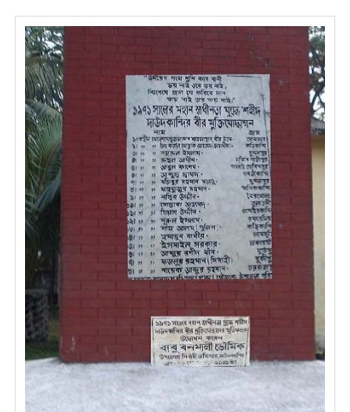 দাউদকান্দি মুক্ত দিবস আজ