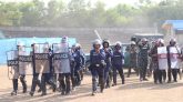 মৌলভীবাজারে নির্বাচনী নিরাপত্তা জোরদারে যৌথ বাহিনীর মহড়া