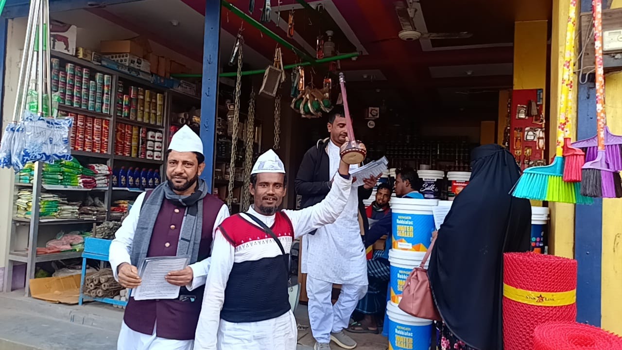 লক্ষ্মীপুর-২ আসনে একতারা প্রার্থী ইব্রাহীম মিয়ার গণসংযোগ ও পথসভা