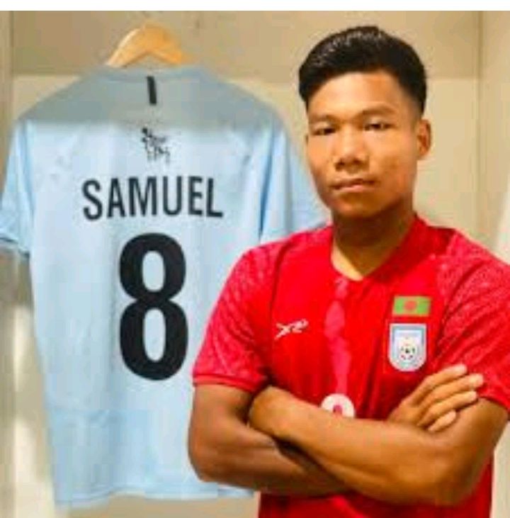 সাফ ফুটবল বিজয়ী শ্রীমঙ্গলের কৃতি সন্তান স্যামুয়েল রাকসামকে এমপি মুজিবের অভিনন্দন