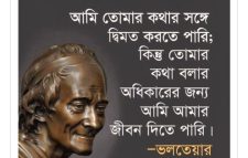 অসাম্প্রদায়িক ব্যবস্থার পক্ষে আজীবন সংগ্রাম করে গেছেন সাহিত্যিক ও দার্শনিক ভলতেয়ার