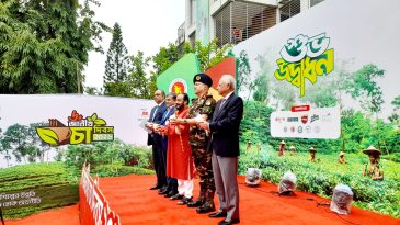 শ্রীমঙ্গলে উৎসবমুখর পরিবেশে ৬ষ্ঠ জাতীয় চা দিবস উদযাপন