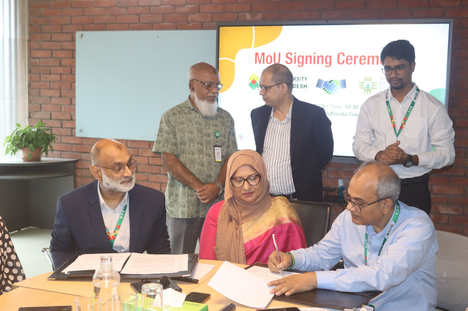 স্টেট ইউনিভার্সিটি অব বাংলাদেশ ও ডাব্লিউবিবি ট্রাস্টের এমওইউ