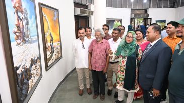 শিল্পী জাকিয়া খান চন্দনার একক চিত্র প্রদর্শনী শুরু