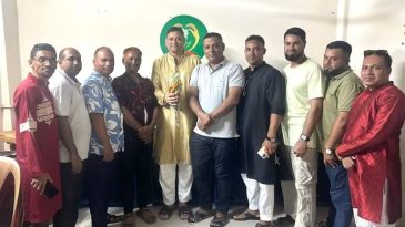 হৃদয়ে শ্রীমঙ্গলের উপদেষ্টা জহির উদ্দীন চৌধুরী বাবলুকে সংবর্ধনা