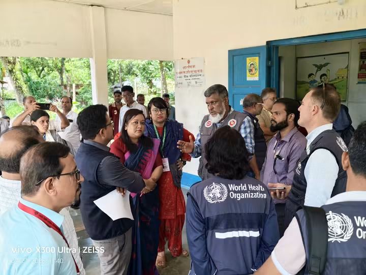 ভাড়াউড়া চা বাগানে লেপ্রসি রোগীদের স্বাস্থ্যসেবা কার্যক্রম পরিদর্শন