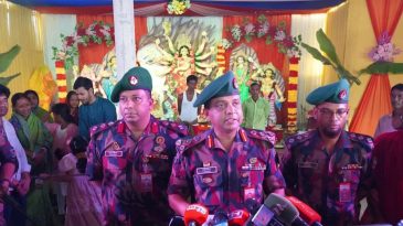 দুর্গাপূজার নিরাপত্তায় শ্রীমঙ্গল সেক্টরে ৩৪ প্লাটুন বিজিবি